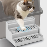 Aothey Litter Box Step dual-step-ramp aids safe, gradual access for seniors