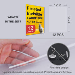 AOUKAR easy-install self-adhesive protector with simple step-by-step application.