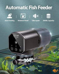 Aoyar automatic fish feeder 200ml capacity ready for vacation feeding