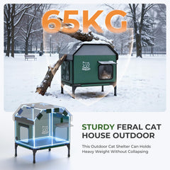 Apasiri sturdy fiberglass frame supports multiple cats with reliable load bearing.