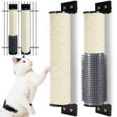 Apatal wall-mounted two-pack scratcher demonstrates versatile design for space saving and cats' play
