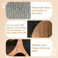 Apatal corrugated cardboard boards offer varied surfaces for two-pet play