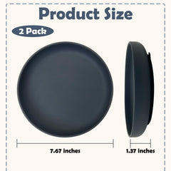 Apatal flat puppy food and water dish with suction cup for stability.