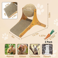 Apatal sisal ball wrap provides durable scratching during playtime