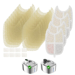APETDOLA FS10PRO filter 4-pack close-up showing six-layer filtration for fresher water