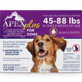 APEX PLUS large-dog flea treatment application on the back for thorough protection