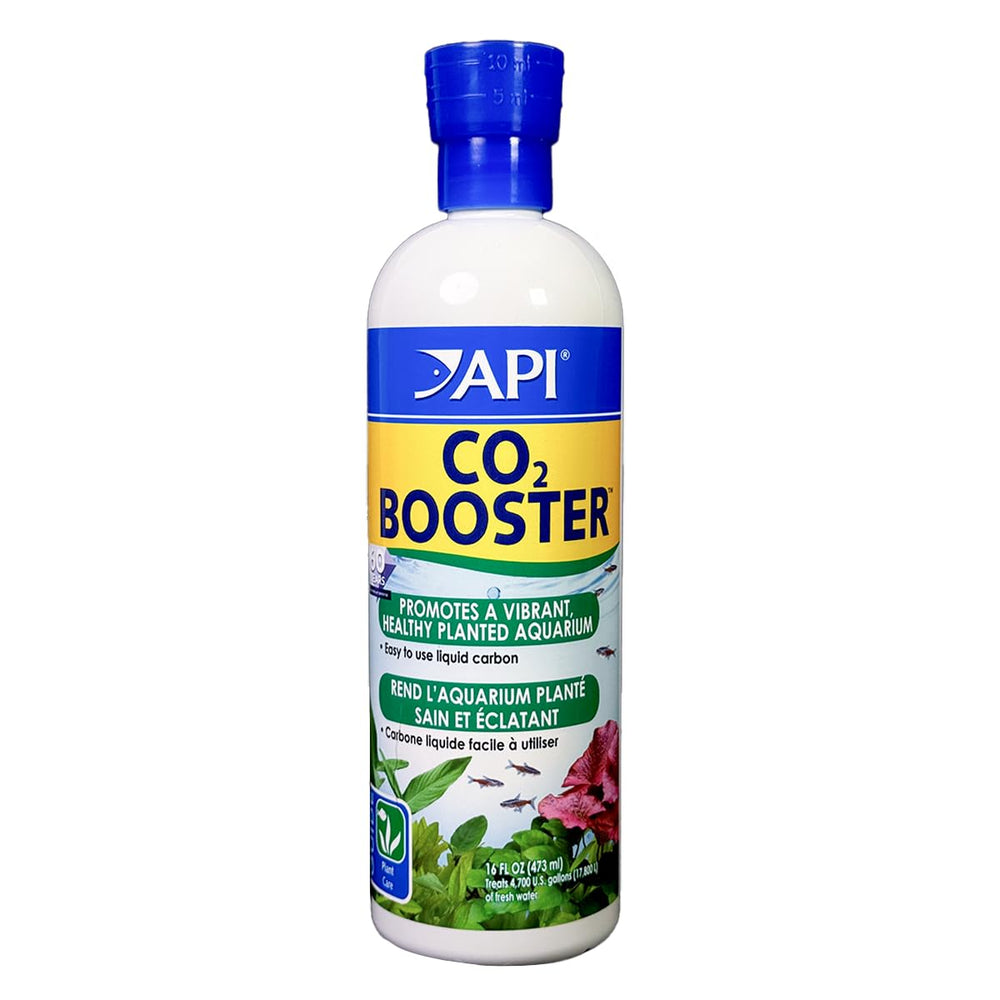 API CO2 Booster, botella 16oz para plantas de acuario saludables