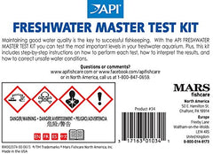 API Freshwater Master Test Kit color card showing easy parameter matching.