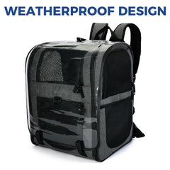 Apollo Walker pet carrier backpack escape-proof design keeps pets secure during travel.