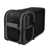 Apollo Walker pet carrier backpack expandable provides extra space for pets during travel and hikes.