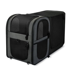 Apollo Walker pet carrier backpack expandable provides extra space for pets during travel and hikes.