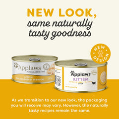 Applaws limited-ingredient kitten food close-up highlighting natural ingredients for picky eaters.