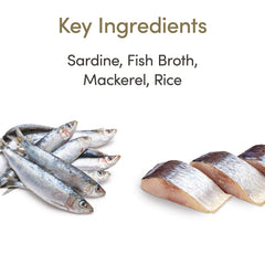Applaws 2.12oz pot image emphasizes limited ingredients and natural fish.