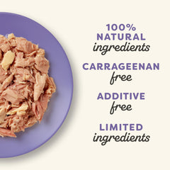 Applaws tuna fillet with salmon recipe cups offer varied textures for mealtime.