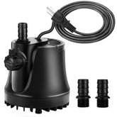 AQQA 265-800GPH submersible pump powering aquarium filtration and circulation.