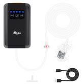 AQQA aquarium air pump front view shows compact design for easy placement in tanks.