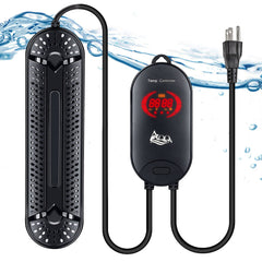 AQQA Aquarium Heater 1000W under-water installation shows quick, precise temperature control.