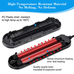 AQQA aquarium heater with quartz glass heating rod delivers reliable heat.