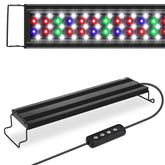 AQQA Aquarium Light full-spectrum beads illuminate the tank bottom for vibrant plant growth.