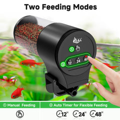 AQQA battery-powered operation for remote, outlet-free aquariums