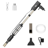 AQQA electric aquarium vacuum 8W model with filter captures fine debris for clean gravel.