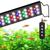 AQQA full spectrum light beads closeup showing vibrant spectrum for plant growth.