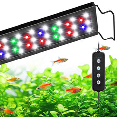 AQQA full spectrum light beads closeup showing vibrant spectrum for plant growth.