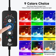 AQQA LED Aquarium Light IP68 waterproof design enables safe placement near water.