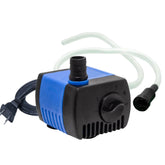 Aqua Dream 90 GPH pump front view shows compact, quiet operation for ponds and tanks.