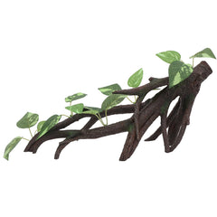 AQUA KT reptile branch tree trunk with leaves adds natural rainforest habitat for climbing