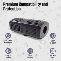 Aquameta guard with suction cup holders ensures a secure installation in your FX2/FX4/FX6.