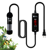 AquaMiracle 50W aquarium heater exterior display shows current and target temperature at a glance