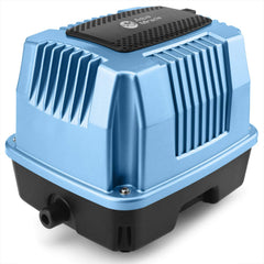 A AquaMiracle AP40 unit mounted outdoors showing durable housing for reliable pond aeration.