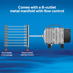 The high-output AquaMiracle pump creates steady bubbles for ponds and hydroponics.