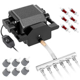 Aquamiracle quiet air pump front view for low-noise aquarium aeration