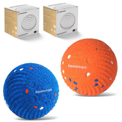 Aquamorph orange ripple ball ready for outdoor play to boost focus