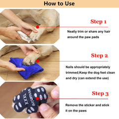 Aquamax paw grips cut-to-shape for a custom paw fit and traction.