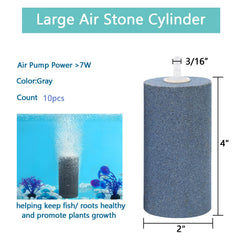 AQUANEAT air stones in an aquarium setup delivering bubbly diffusion.