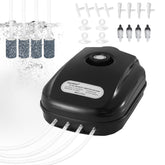 AQUANEAT Aquarium Air Pump 300GPH powers multiple filters for healthy water circulation.