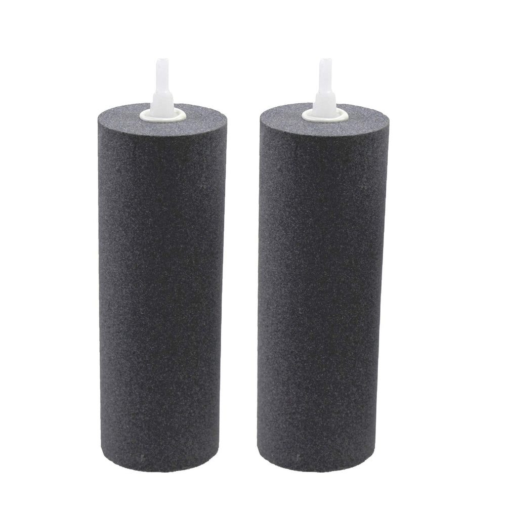 AQUANEAT aquarium air stones 6x2 inch two-pack diffuser providing steady oxygenation for fish tanks