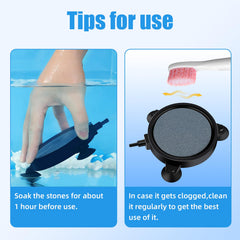 AQUANEAT hydroponics air stone disc used for nutrient circulation.