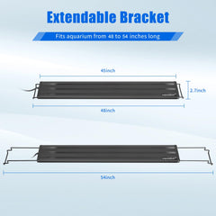 AQUANEAT LED Aquarium Light no timer—basic on/off control for simple use.