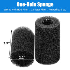 AQUANEAT pre-filter sponge placed over a filter intake guards tank inhabitants