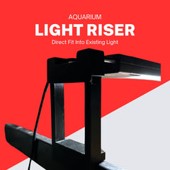 Aquarium light riser 3-inch secure lock prevents slipping during adjustments.