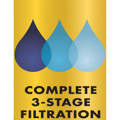 Aqua-Tech EZ-Change blue carbon-layer close-up highlights odor and impurity removal potential.