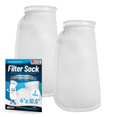 Aquatic Experts 4in ring 100-micron sock front view supports finer filtration for clearer tanks.