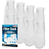 Aquatic Experts 4in Ring Filter Sock setup demonstrates quick install for clear water