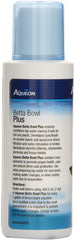 Aqueon Betta Bowl Plus dosage cap close-up supports easy dosing