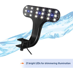 Aqueon blue and white LEDs provide natural color balance for freshwater setups.