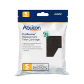 Aqueon EcoRenew filter cartridge pack small ready for continuous aquarium filtration.